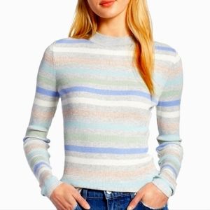 Halogen X Atlantic Pacific Shimmer Striped Sweater